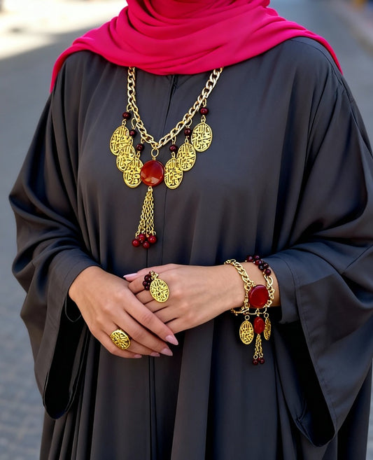 طقم بريهان من حجر العقيق