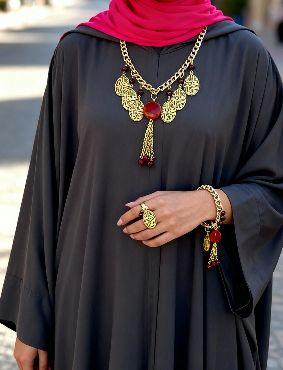 طقم بريهان من حجر العقيق