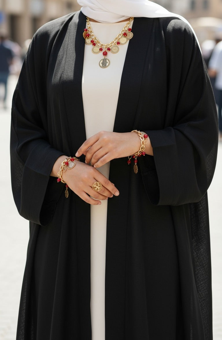 طقم وتين من حجر الكريستال