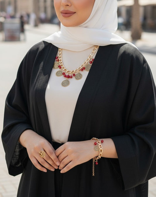 طقم وتين من حجر الكريستال