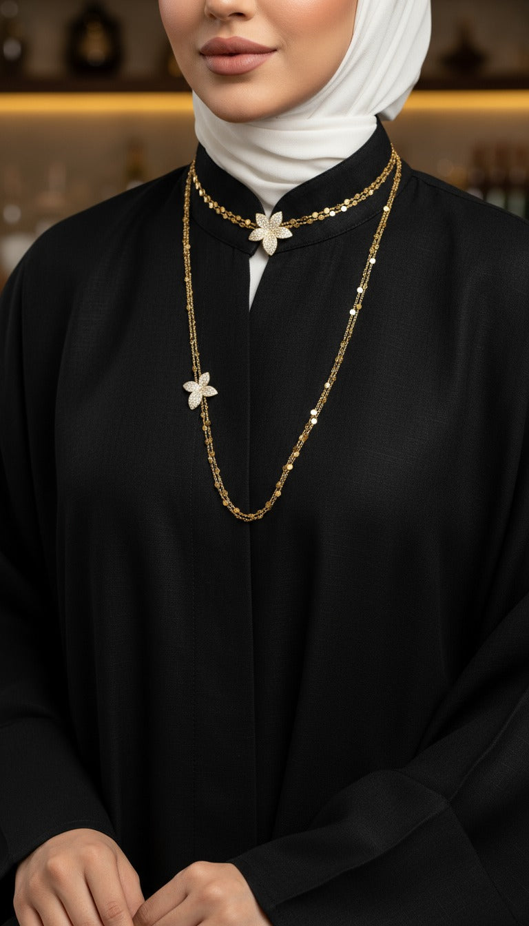 عقد زهرة البراق باستايل راقي