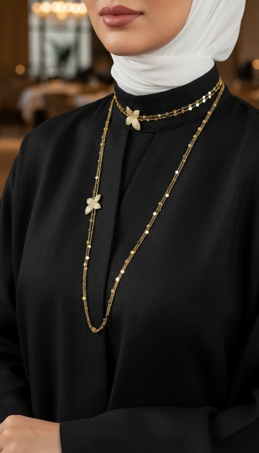 عقد زهرة البراق باستايل راقي