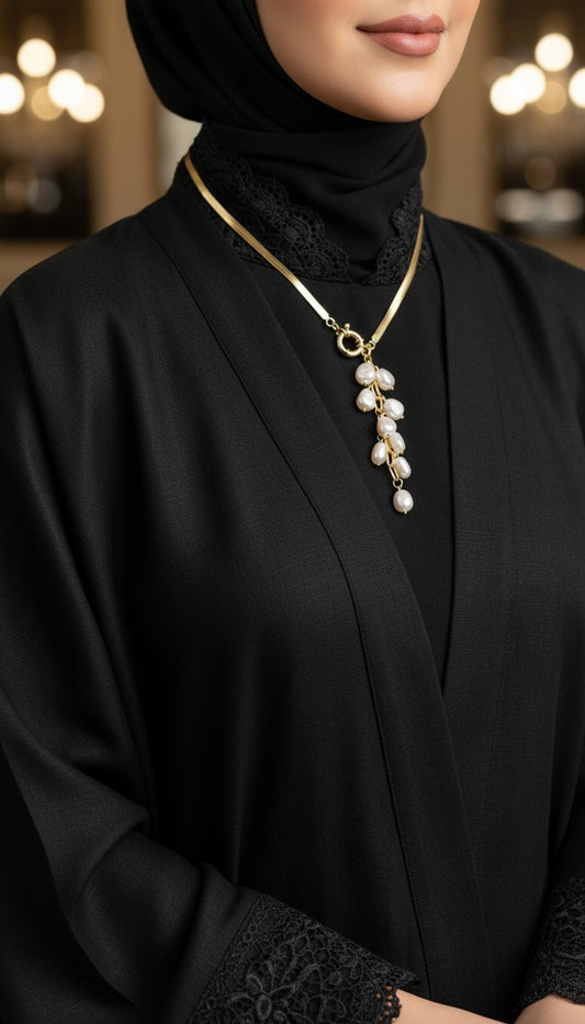 عقد لؤلؤة باستايل راقي