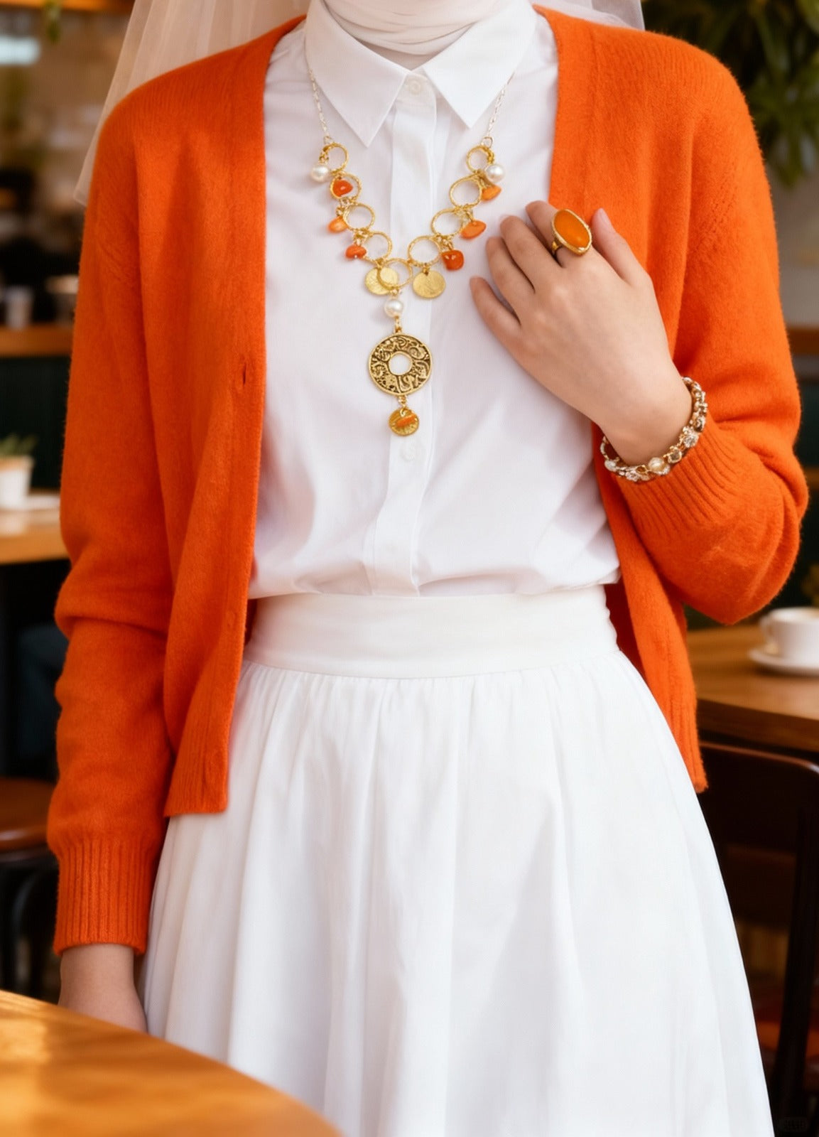 طقم ساندي من العقيق