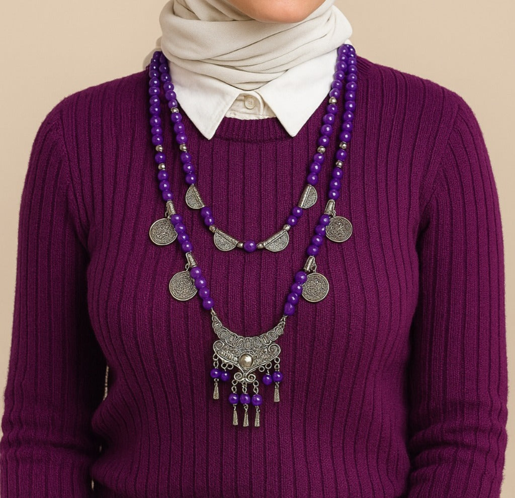 عقد ناديا من العقيق