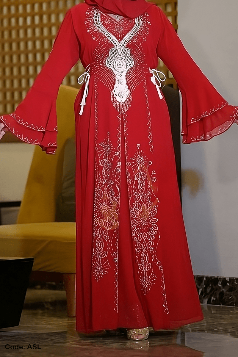 عباية علوية - حرير وشيفون
