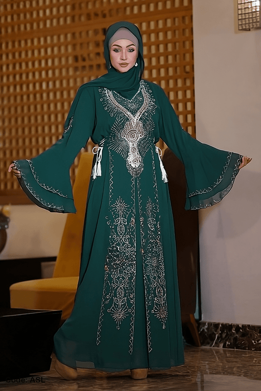 عباية علوية - حرير وشيفون