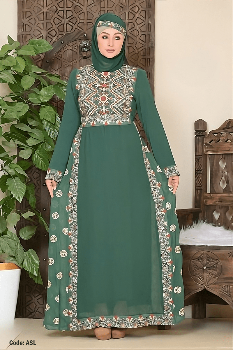 عباية عمرية - حرير وشيفون