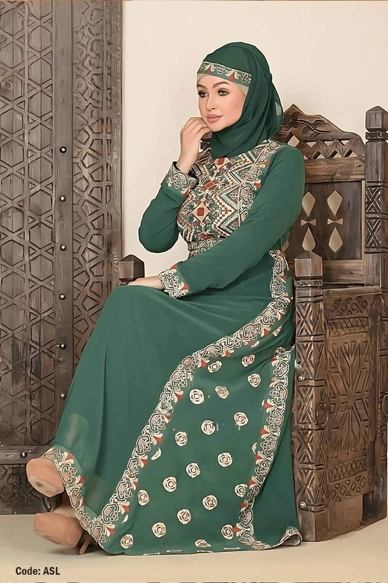 عباية عمرية - حرير وشيفون