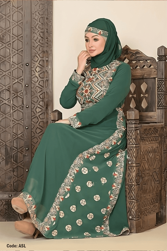 عباية عمرية - حرير وشيفون