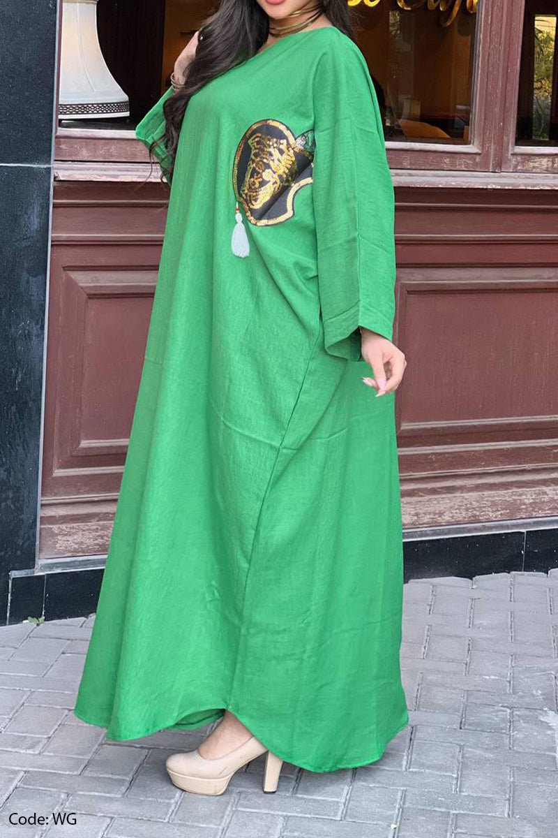 عباية استقبال تفاحة - كتان