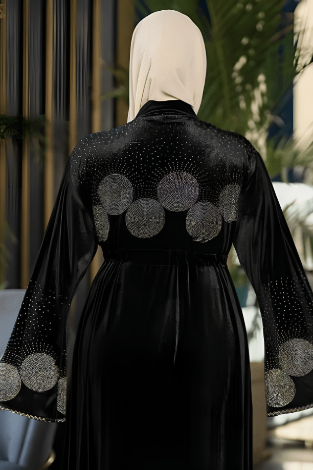 عباية إليسا - قطيفة مخمل ناعم شتاء 2025