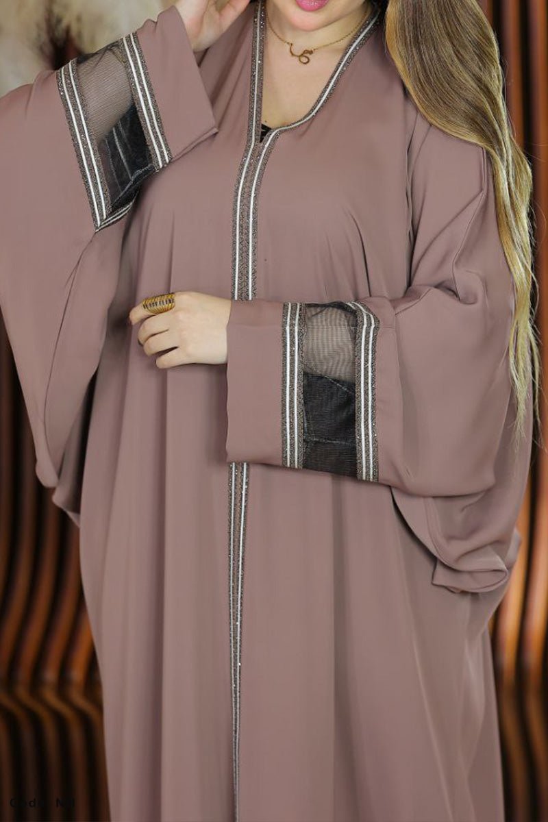 عباية وردة - حرير