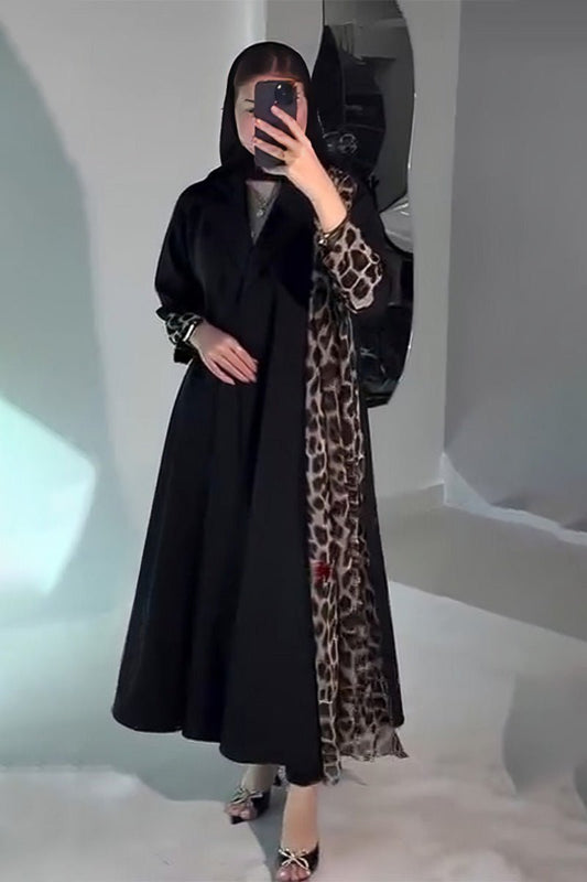 عباية وشاح تايجر - حرير