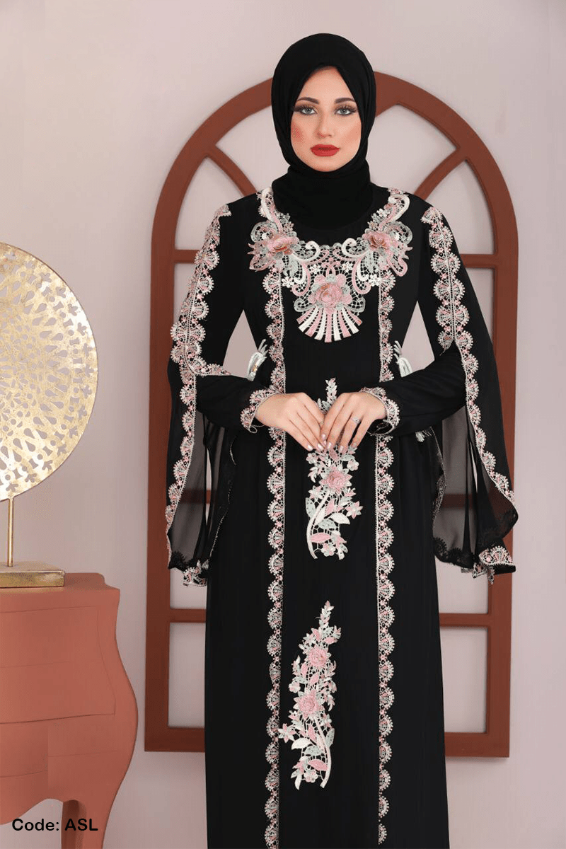 عباية سهيلة - حرير وشيفون
