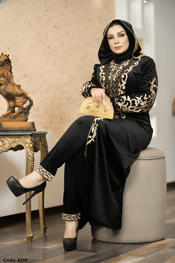 عباية صلاله - قطيفة مخمل ناعم شتاء 2025