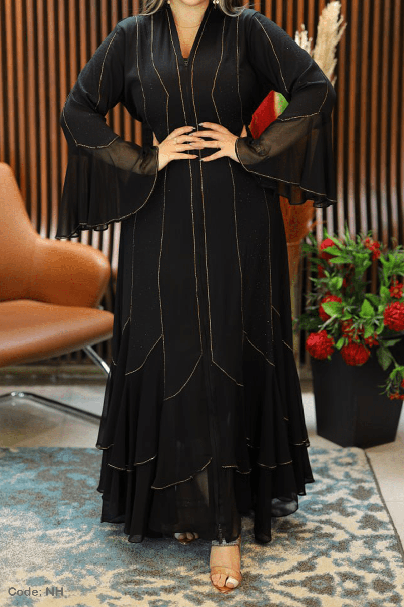 عباية سلامة - حرير وشيفون