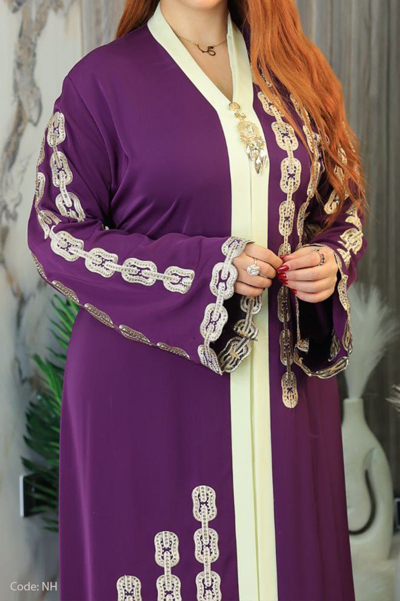 عباية سلاسل الذهب - حرير