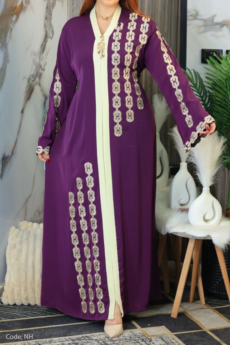 عباية سلاسل الذهب - حرير
