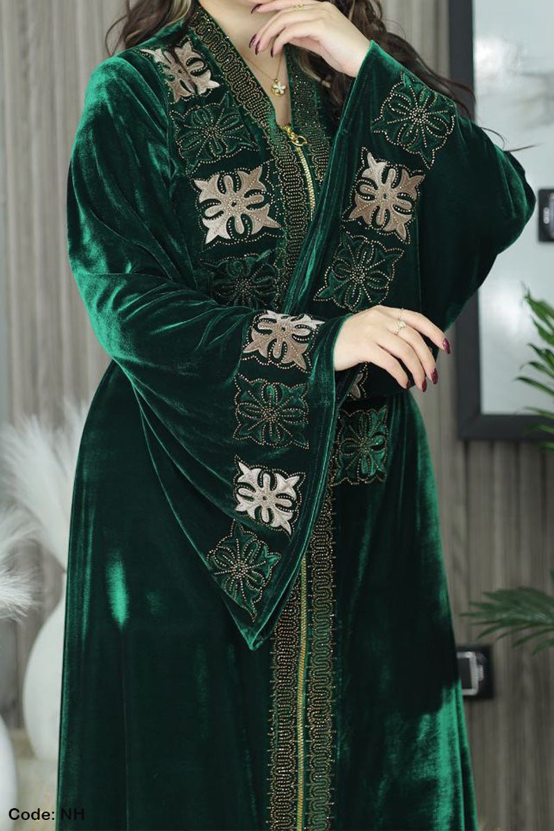 عباية سلطانة - قطيفة مخمل ناعم شتاء 2025