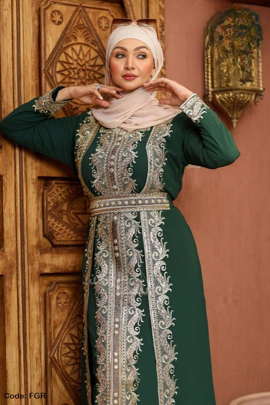 عباية سما - حرير وشيفون