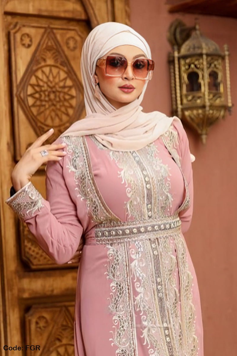 عباية سما - حرير وشيفون