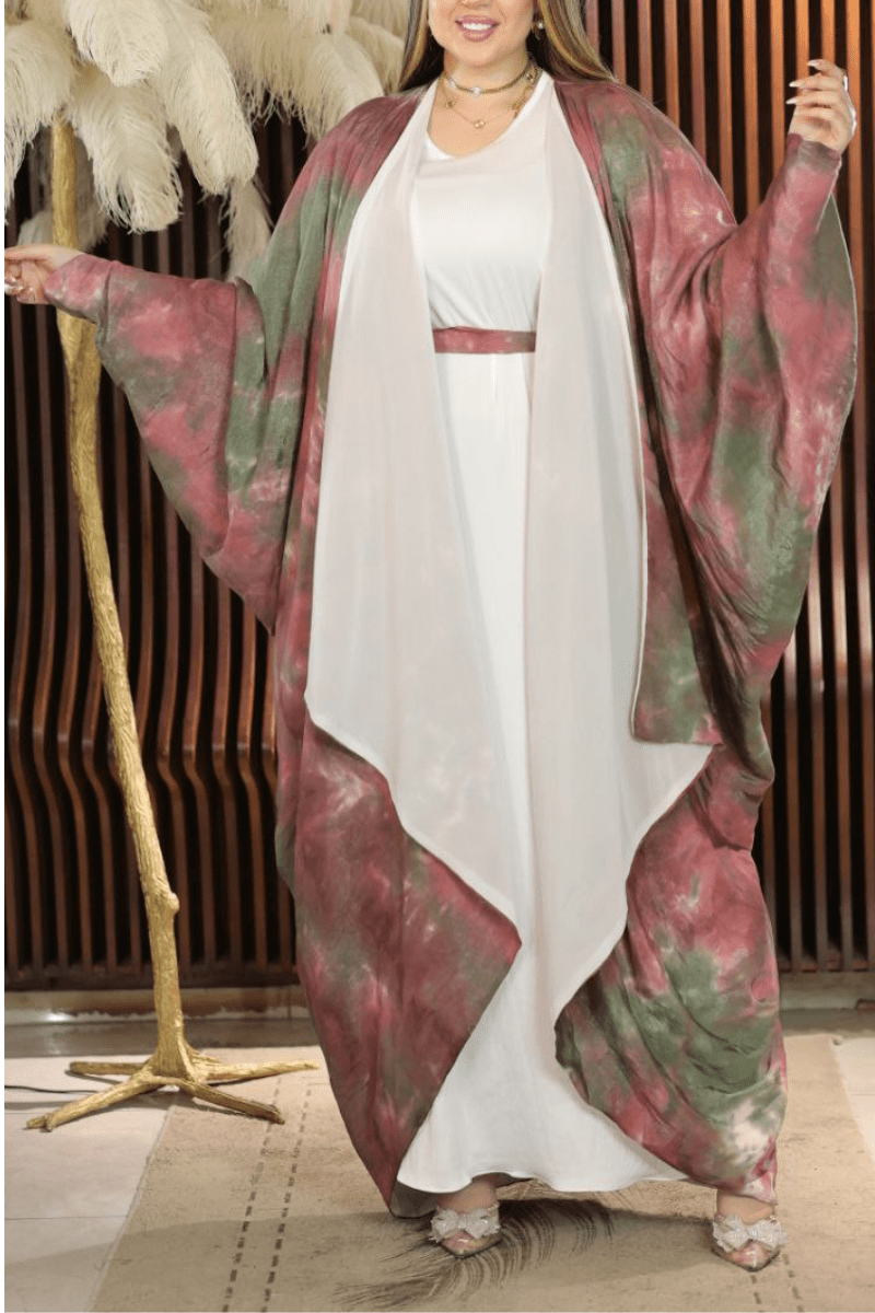 عباية زهرة الافندر - حرير