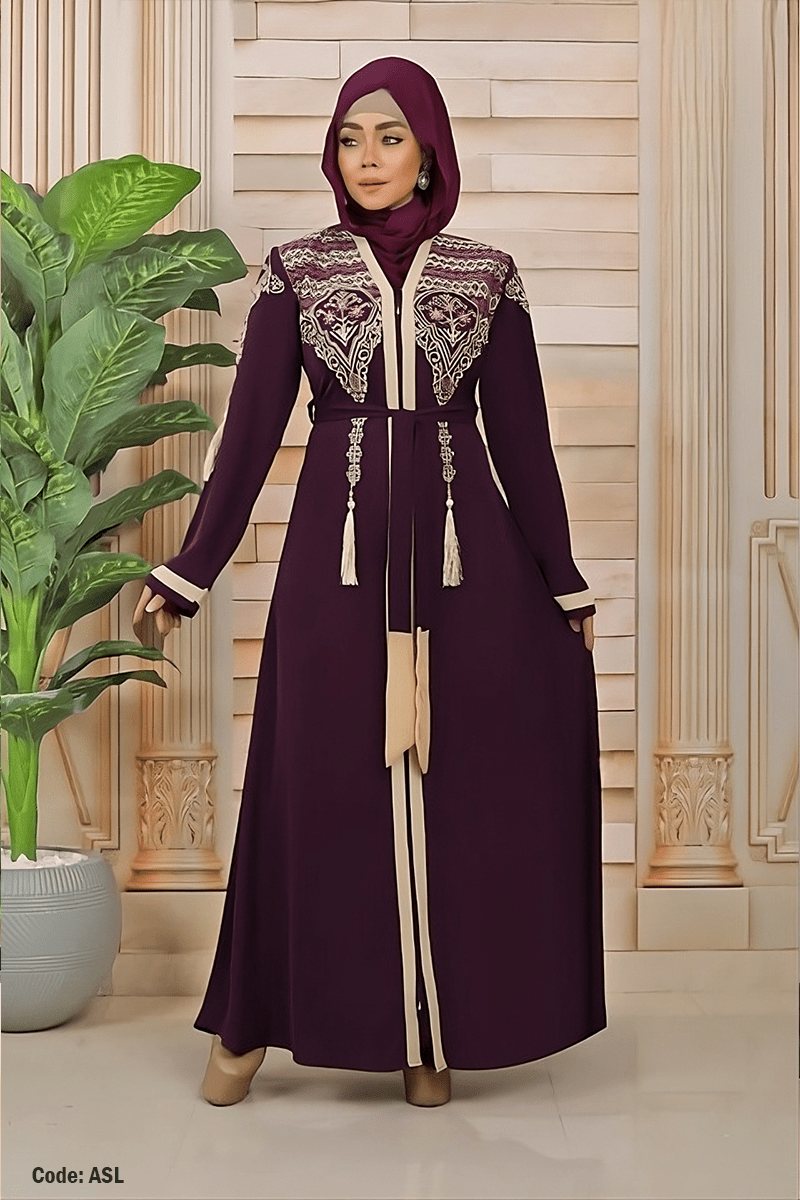عباية زهرة الخليج - حرير