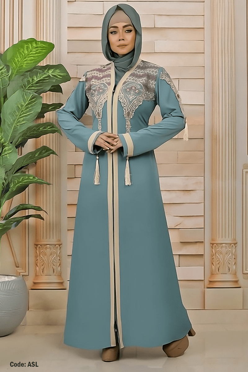 عباية زهرة الخليج - حرير