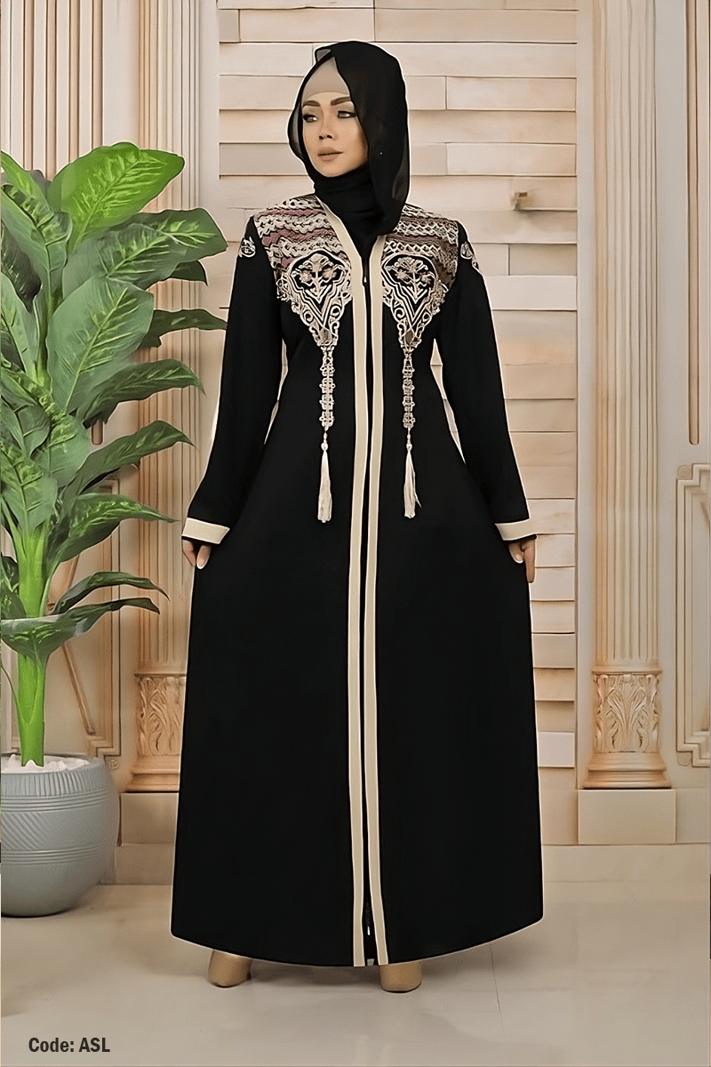 عباية زهرة الخليج - حرير