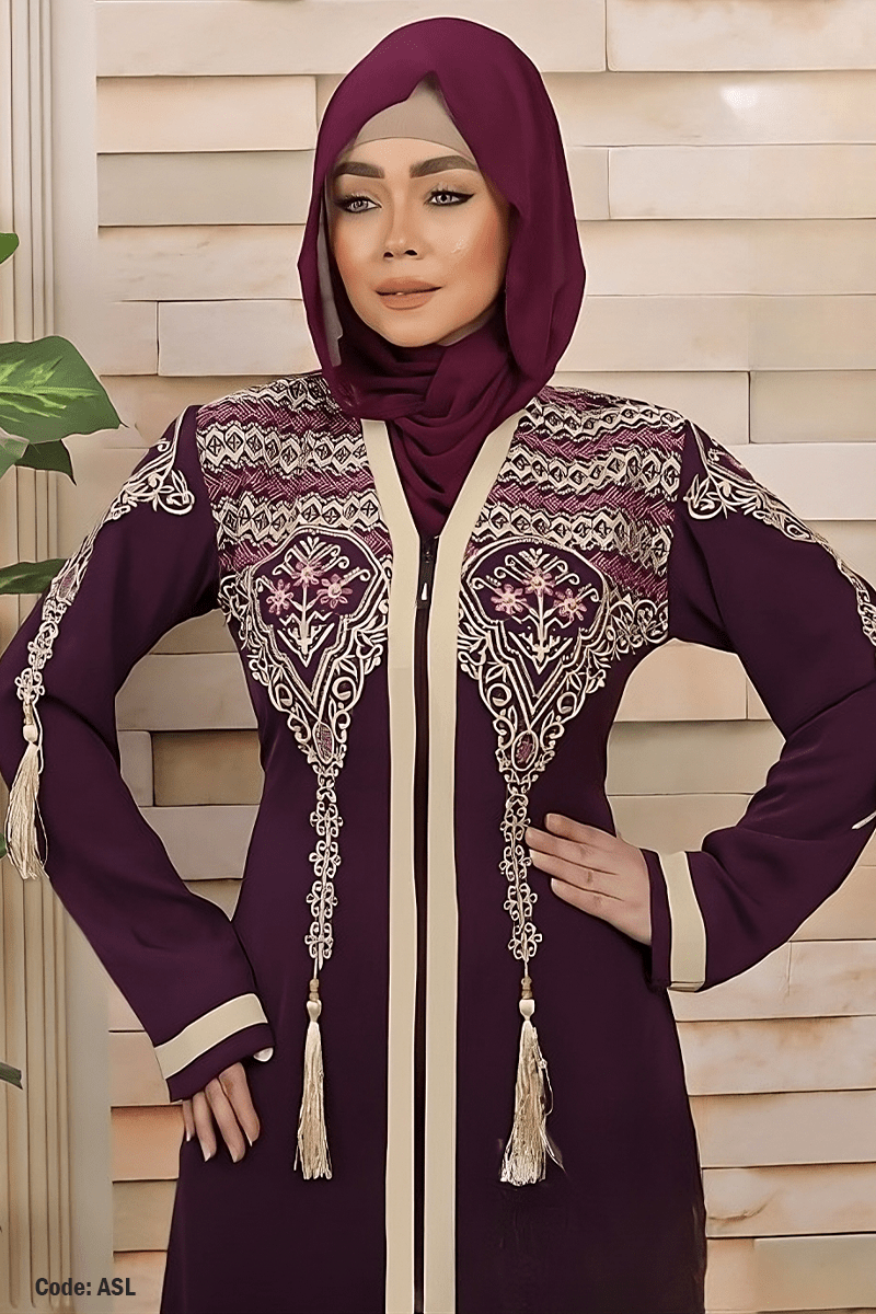 عباية زهرة الخليج - حرير