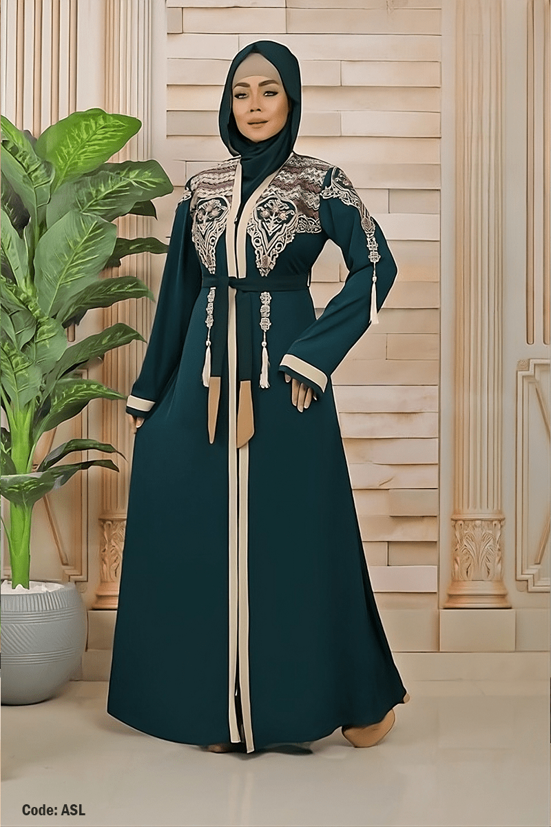 عباية زهرة الخليج - حرير