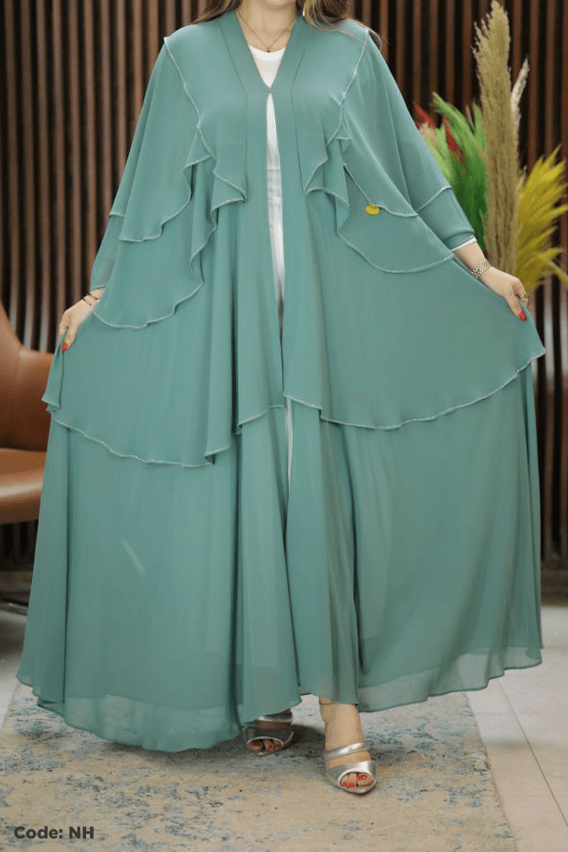 عباية زمردة - شيفون