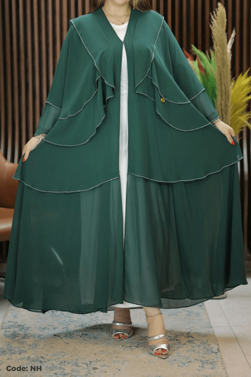 عباية زمردة - شيفون