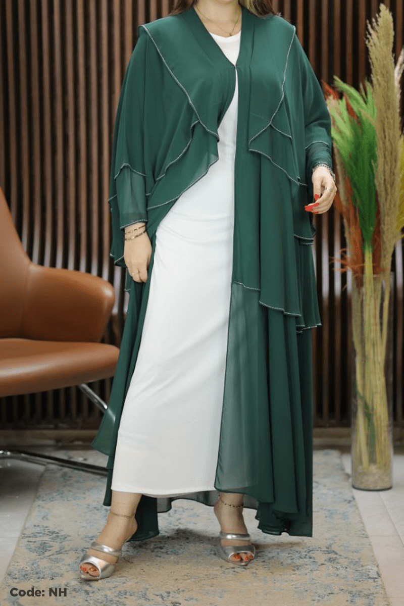 عباية زمردة - شيفون