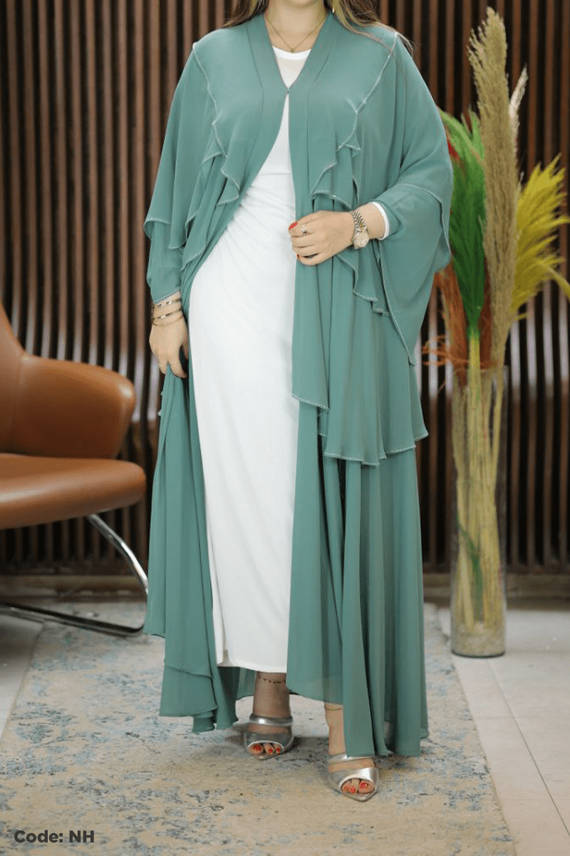 عباية زمردة - شيفون