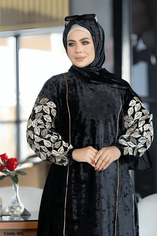 إسدال بسنت - قطيفة مخمل ناعم شتاء 2025