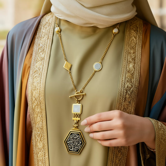 طقم فاطمة العربي مطلي بماء الذهب