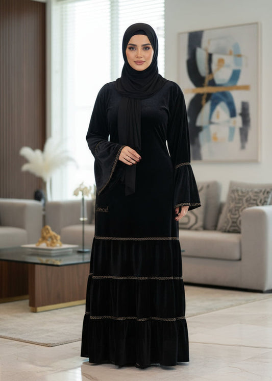 جلابية نميسة - قطيفة مخمل ناعم شتاء 2025