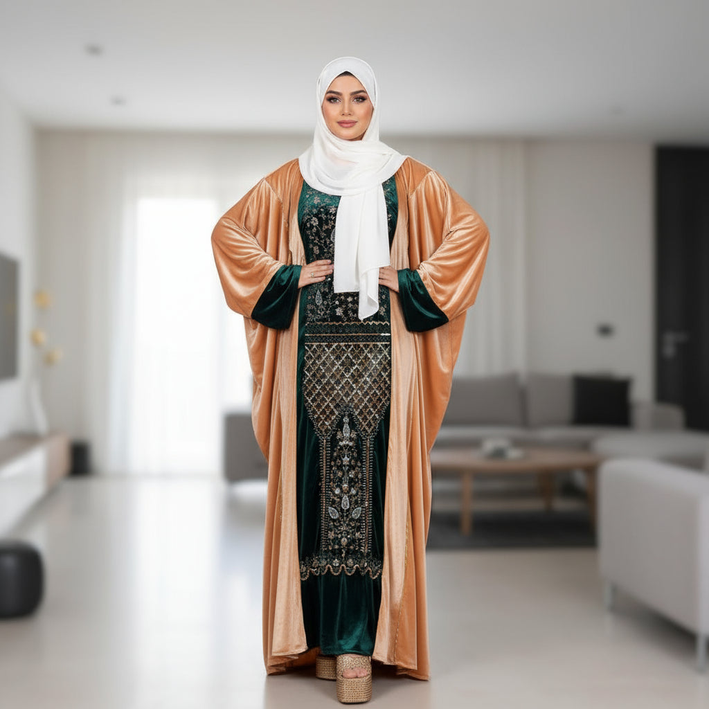 جلابية رقة - قطيفة مخمل ناعم شتاء 2026