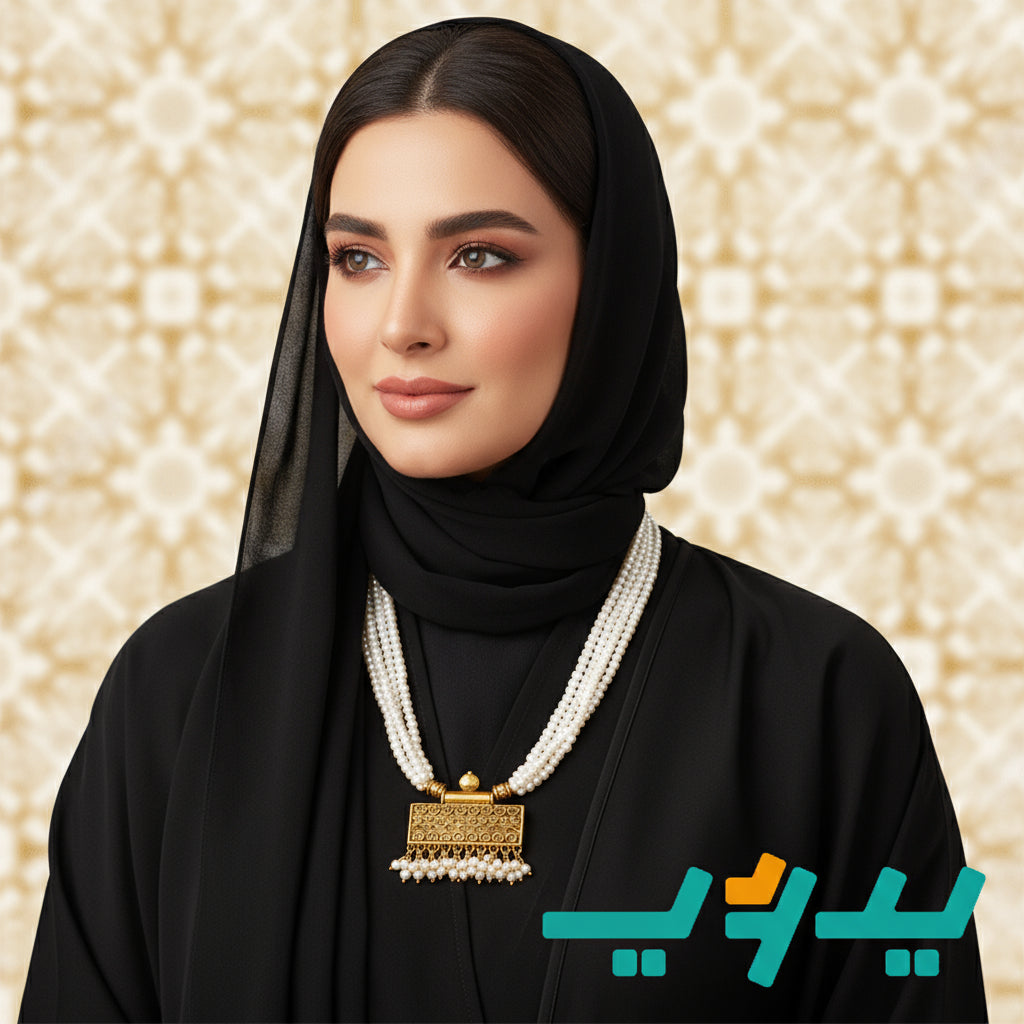 عقد حوري الملكي – نحاس و لؤلؤ طبيعي