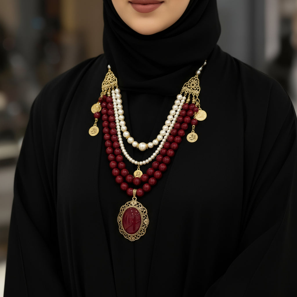 عقد جويرية مرجان و لؤلؤ
