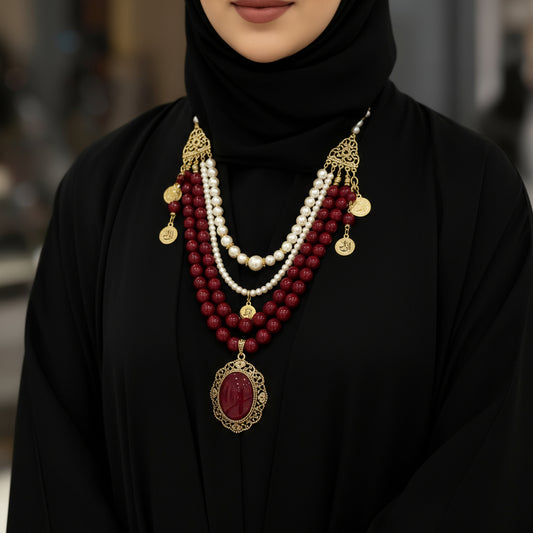 عقد جويرية مرجان و لؤلؤ