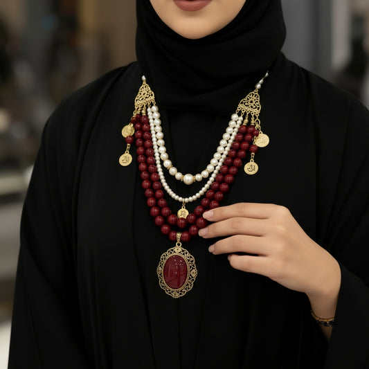عقد جويرية مرجان و لؤلؤ