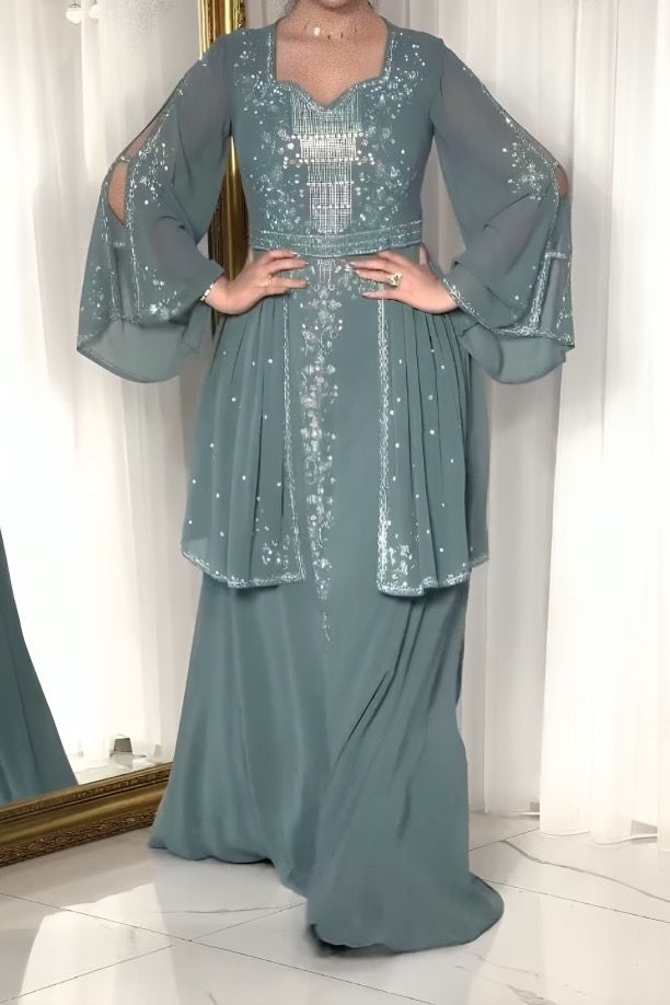 فستان عائشة - شيفون