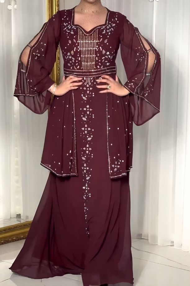 فستان عائشة - شيفون