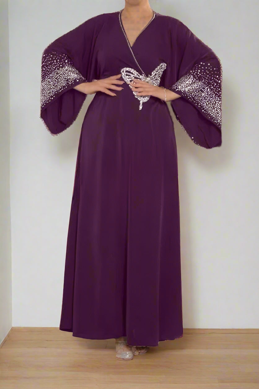 فستان فراشة - كريب