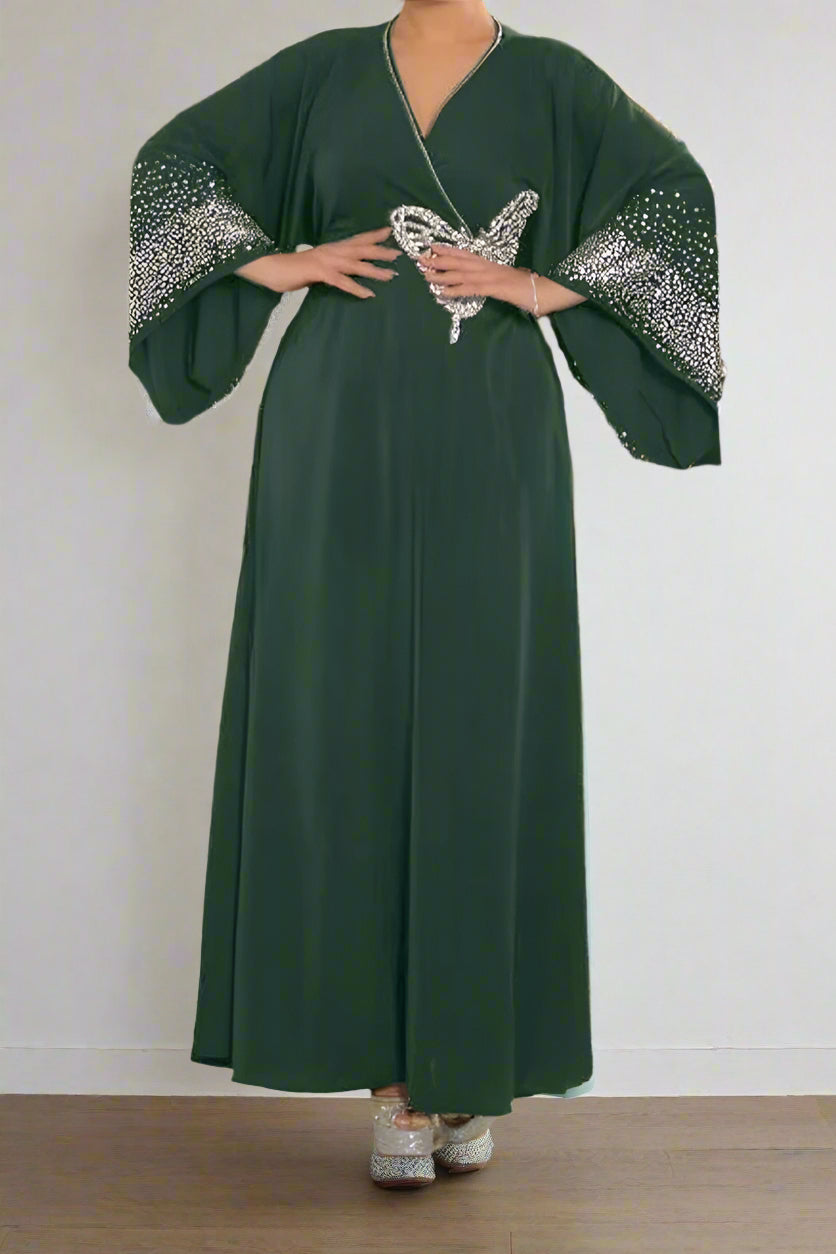 فستان فراشة - كريب