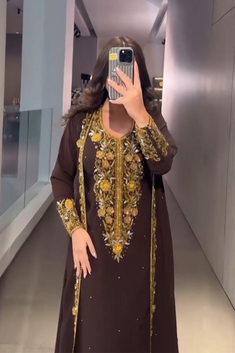 فستان سهرة هلالة - حرير تركي