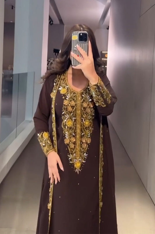 فستان سهرة هلالة - حرير تركي